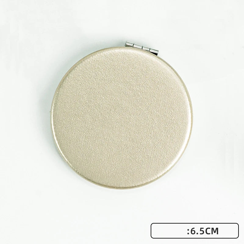 2x Magnifying Pocket Mirrors | Champagne Gold | MOQ 50