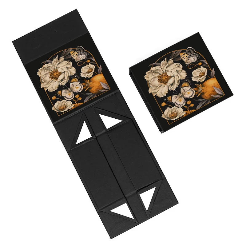 Custom Rigid Magnetic Box with Matte Black Finish | Luxury Packaging OEM Wholesale