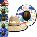Custom Straw Lifeguard Hats with Logo | 1 MOQ BSCI Certified