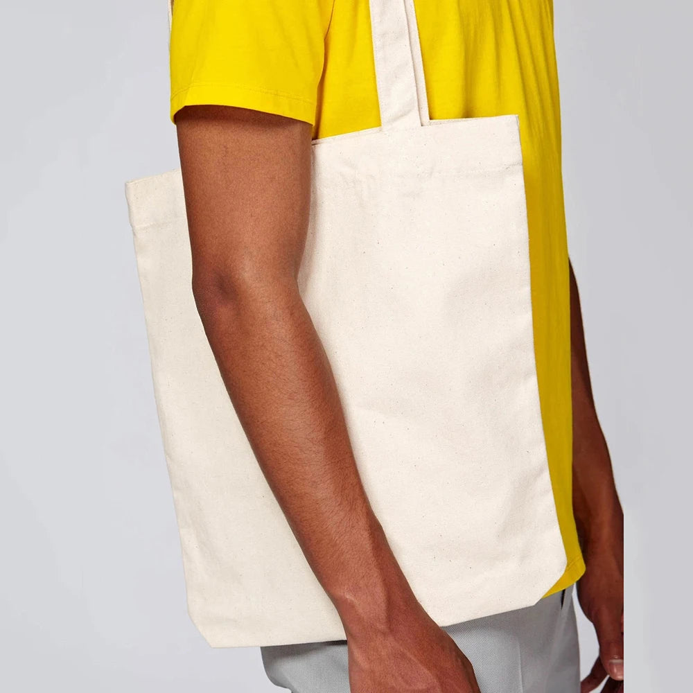 Custom Cotton Canvas Tote Bag: Eco-Friendly, Screen/Full-Color Print, MOQ 500 for Trade Shows & Conferences