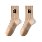 Custom Jacquard Logo Socks | 86% Cotton Crew Socks