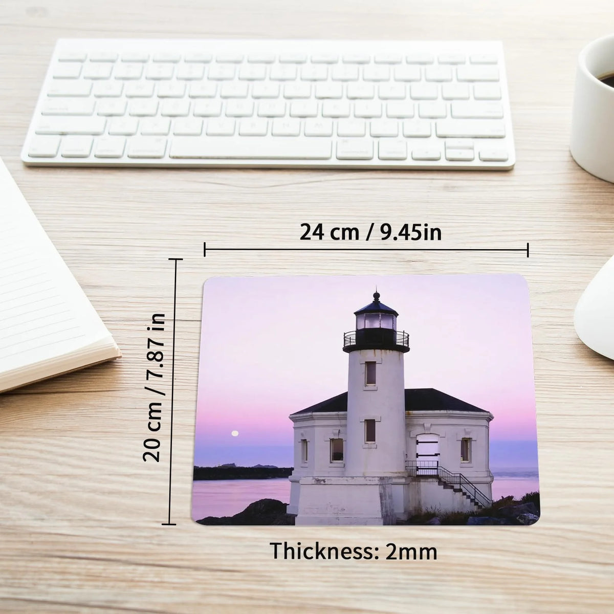 US Warehouse Sublimation Mouse Pad Blanks 24x20cm | White | 100pc Batch