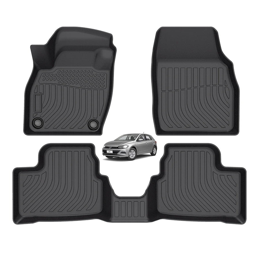 Volkswagen Polo Custom-Fit 3D TPE Floor Mats & Trunk Liner (2017-2025)