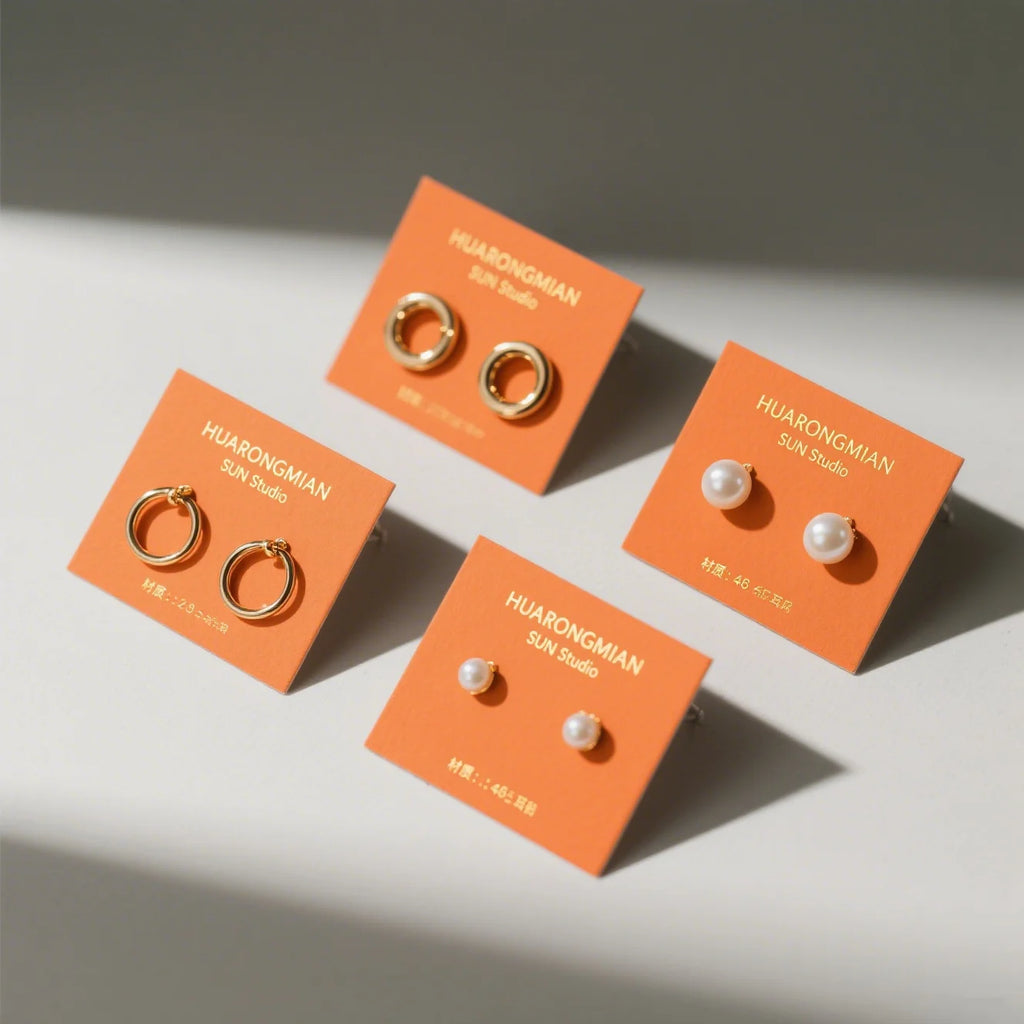 Custom Jewelry Display Cards – Eco-Friendly Cardstock, 7-Day Lead