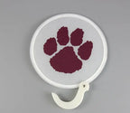 Plastic Film Custom Printed Soft Pet Flying Disc Round Nylon Hand Folding Fan with Pouch