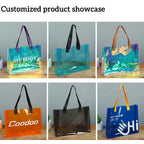Custom PVC Cosmetic Bag Transparent Waterproof | Logo Toiletry Pouch | Bulk