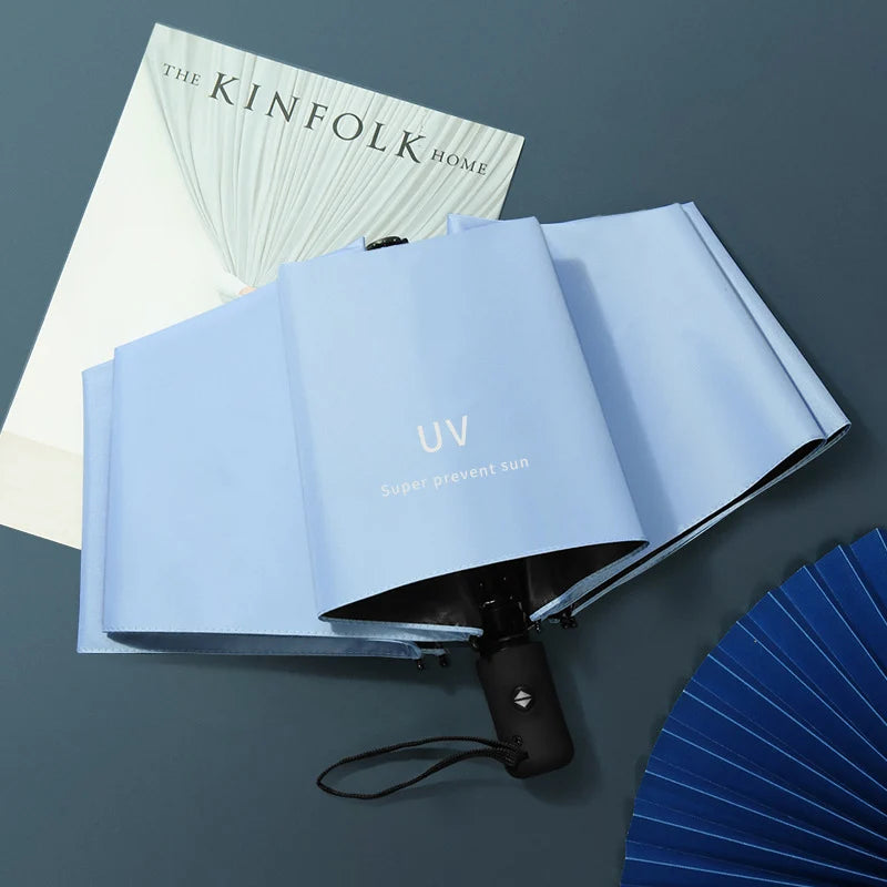 Custom 190T Pongee Umbrella with Logo | 100 MOQ Fully Automatic