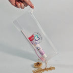 Custom Frosted PVC Zipper Bag | Travel Toiletry Toothbrush