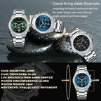 Custom Stainless Steel Chronograph Watch | 100 MOQ | 5BAR