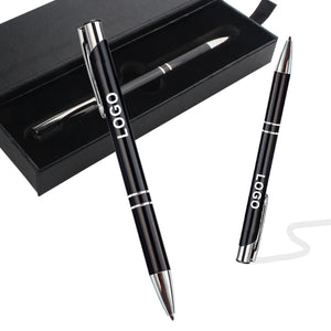 Custom Metal Ballpoint Pens: 100 MOQ, 20-Day Lead, 1.0mm | Personalized Logo Promotional Gifts