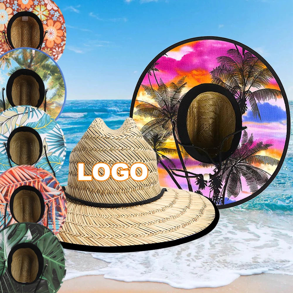 Custom Straw Lifeguard Hats with Logo | 1 MOQ BSCI Certified