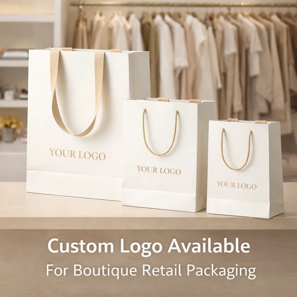Custom Paper Shopping Bags | Kraft Boutique Retail Bags