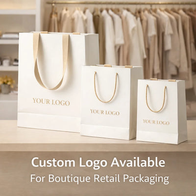 Custom Paper Shopping Bags | Kraft Boutique Retail Bags