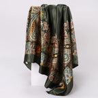 Custom Printed 90cm Square Scarf | 10 Pcs MOQ Wholesale Silk/Polyester Shawl