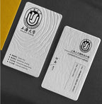 Custom Embossed Business Cards with Logo | MOQ 100 Pcs