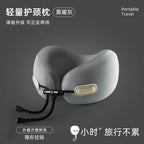 Foldable Memory Foam U-Shaped Neck Pillow for Travel & Car Use
