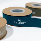 Custom Cotton Ribbon with Gold Foil Logo | 100% Cotton, 196 Colors, 3,000 MOQ