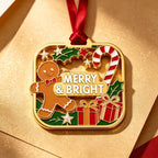Custom Enamel Metal Ornaments 50 pcs | Holiday Gifts