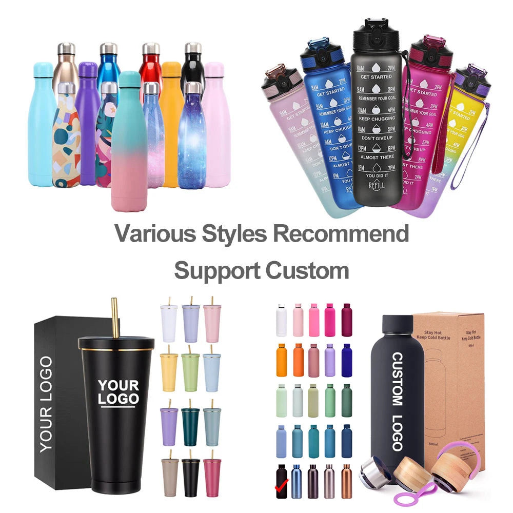 Custom Insulated Water Bottles 500-750ml | 50 MOQ Aluminum/Stainless Steel