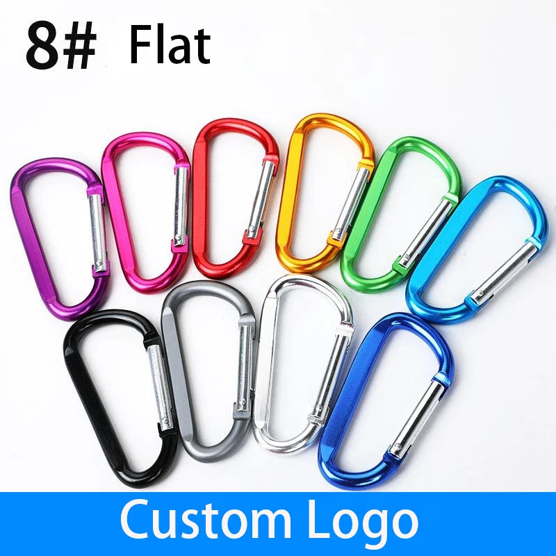 Custom Aluminum Carabiner Clips with Logo | Promotional Giveaways | 20 pcs MOQ