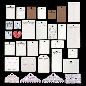 Custom Paper Jewelry Display Cards with Logo | MOQ 100