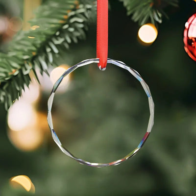 Custom Engraved Glass Ornaments 78mm | MOQ 100