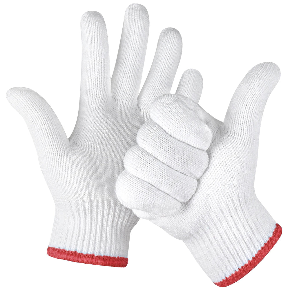 Custom Cotton Knit Work Gloves – Breathable, Anti-Slip & Cut Resistant for Safety & Labor