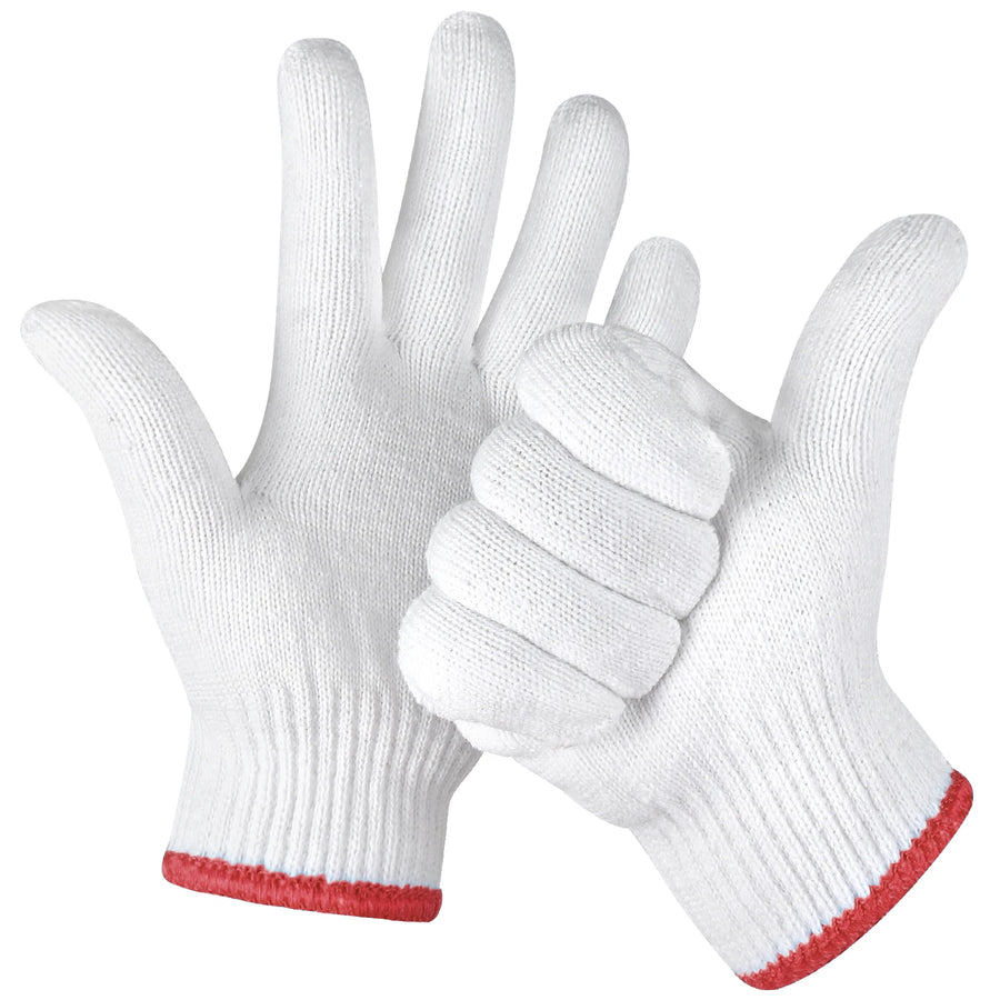 Custom Cotton Knit Work Gloves – Breathable, Anti-Slip & Cut Resistant for Safety & Labor