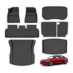 Tesla Model Y Juniper Custom-Fit TPE Trunk Liner & Rear Seat Back Protector Set