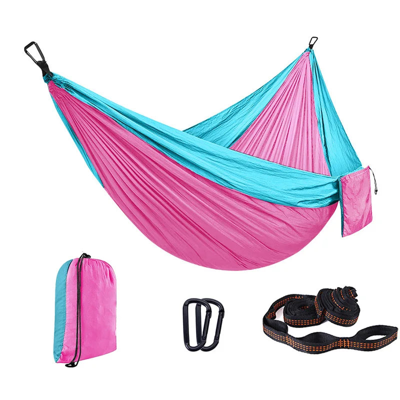 Custom 210T Parachute Nylon Hammock with Logo | 200kg Capacity, 1 MOQ, Camping