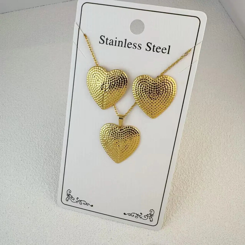 Custom 18K Gold Plated Stainless Steel Jewelry Set | MOQ 2