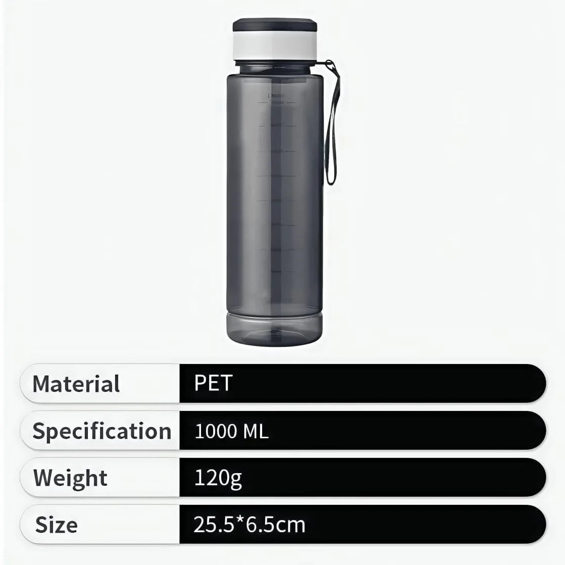 Custom BPA-Free Water Bottles 1000ml | 100 MOQ Sports Team Hydration