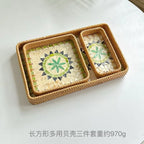 Custom Rattan Storage Trays with Logo | MOQ 5 Pcs