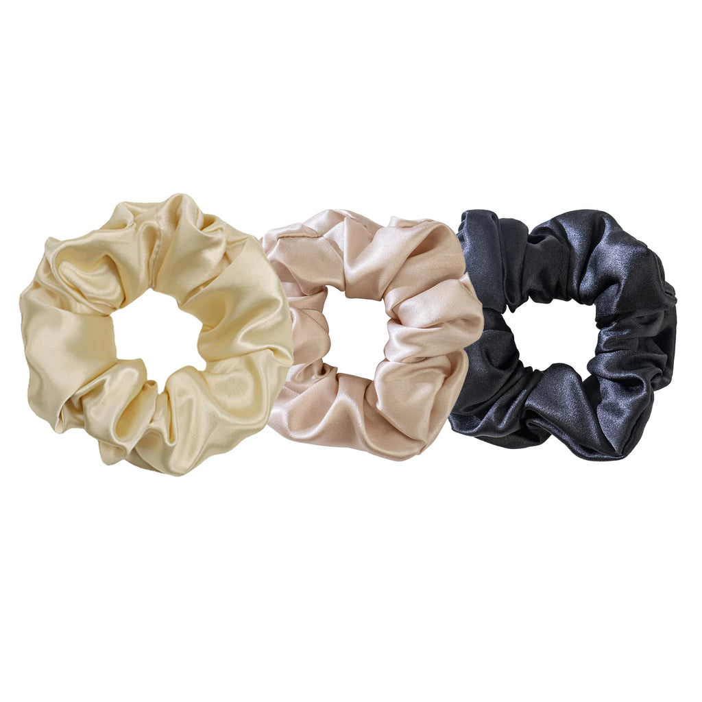 Custom Silk Scrunchies with Logo | Bulk MOQ 2 Pcs