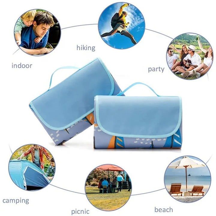 Custom Waterproof Picnic Blanket for Wholesale | Oxford Cloth + PVC | Foldable Portable Mat