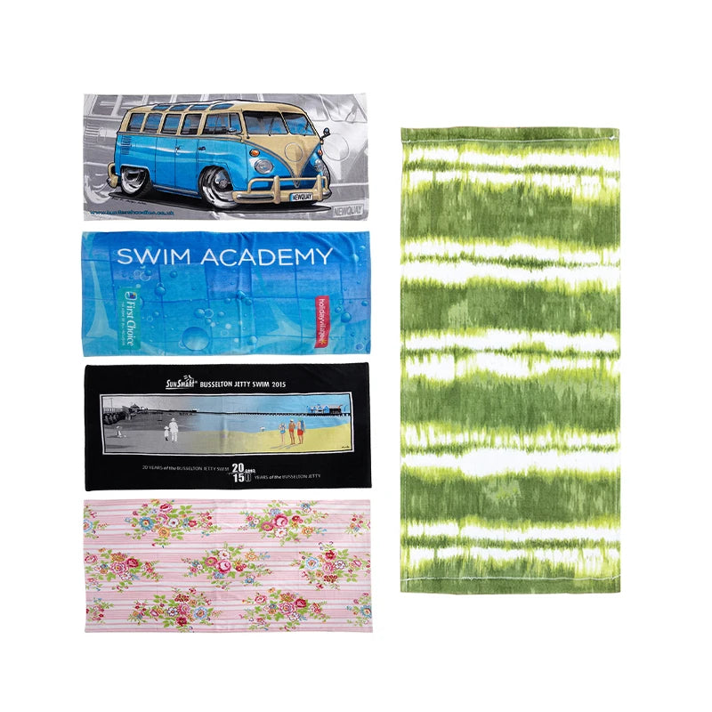 Custom Microfiber Beach Towel with Logo | 100 MOQ
