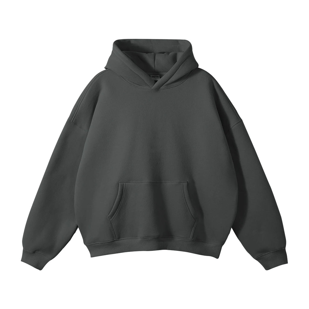 Thick Cotton Fleece Hoodie for Custom Printing (Oversized Fit)