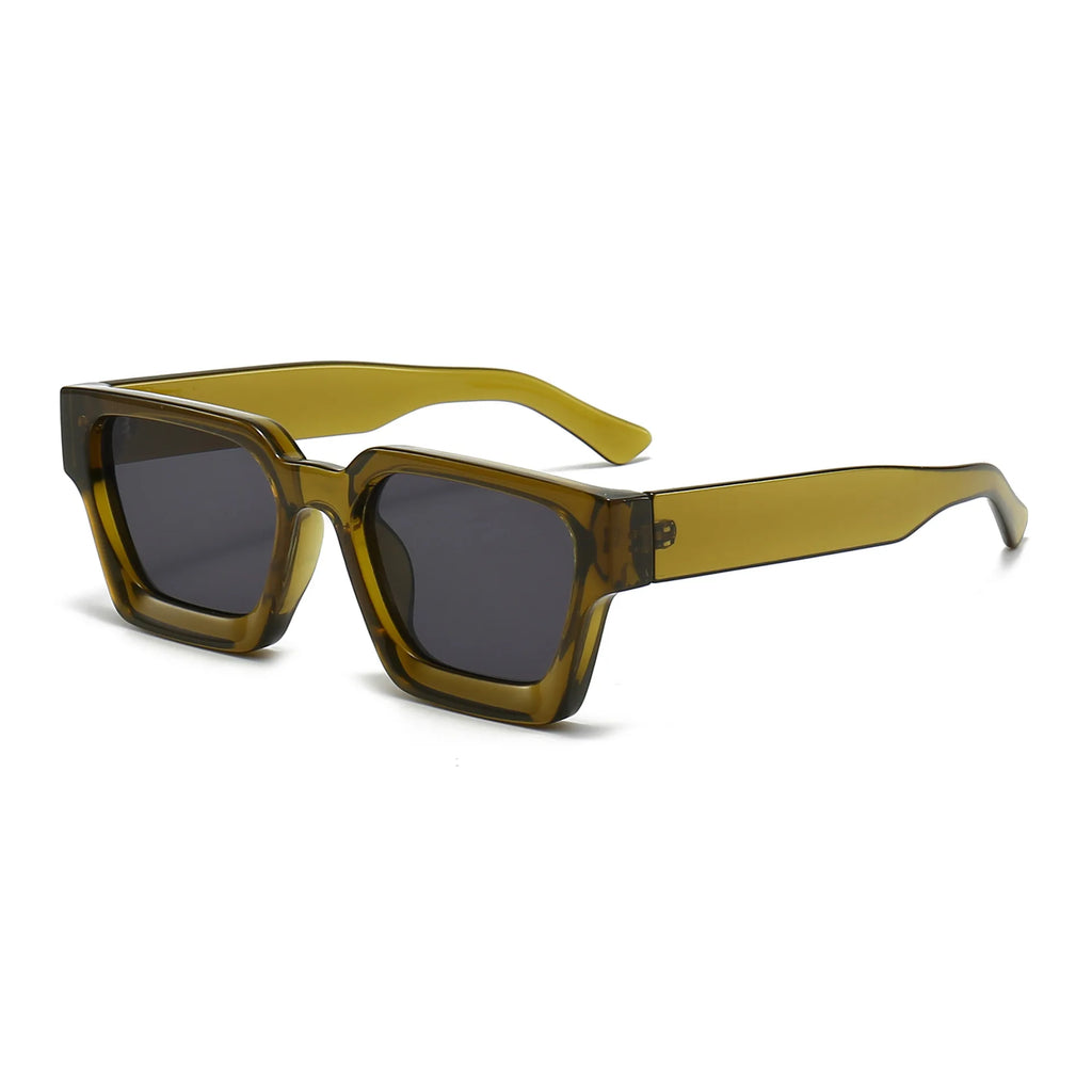 Custom Logo UV400 Rectangle Sunglasses | PC Frame 100 MOQ Private Label