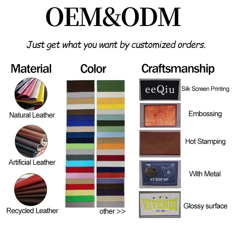 Custom PU Leather Badge Holders with Lanyard | Low MOQ