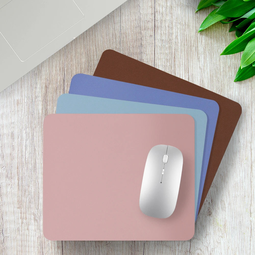 Custom PU Leather Mousepads with Logo | Waterproof Office Desk Mat