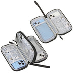 Custom Waterproof Cable Organizer Pouch 600D Oxford | Double Layer Storage Bag for Tech Accessories | Bulk Wholesale
