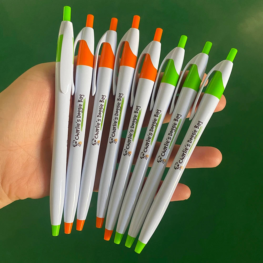 Custom Promotional Pens: 50 MOQ, 10-Day Lead, EN71/REACH | 1.0mm Ballpoint with Logo