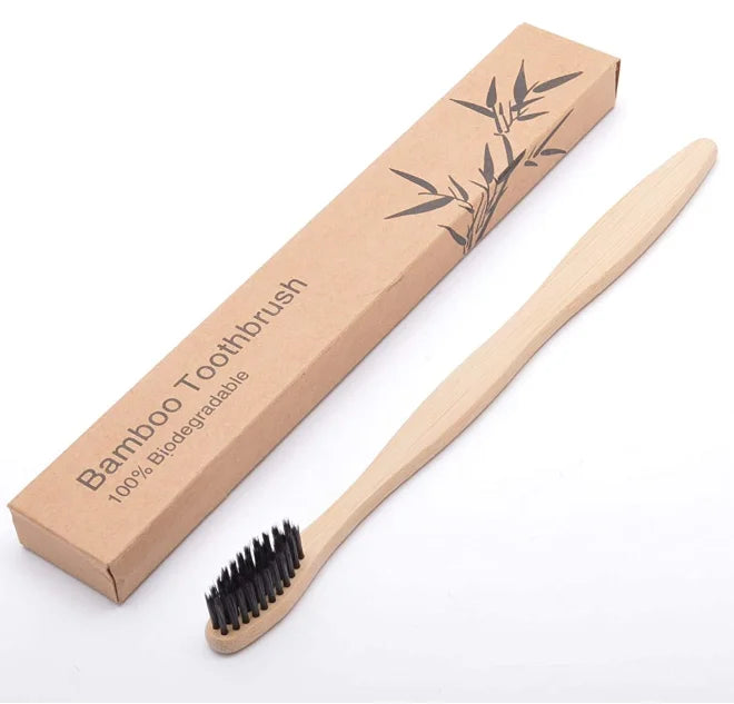 Wholesale 18cm Bamboo Toothbrush with Custom Logo | Bulk Hotel Amenities & Eco Giveaways