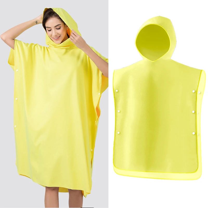 Custom Synthetic Anti-Odor Beach Changing Robe Poncho