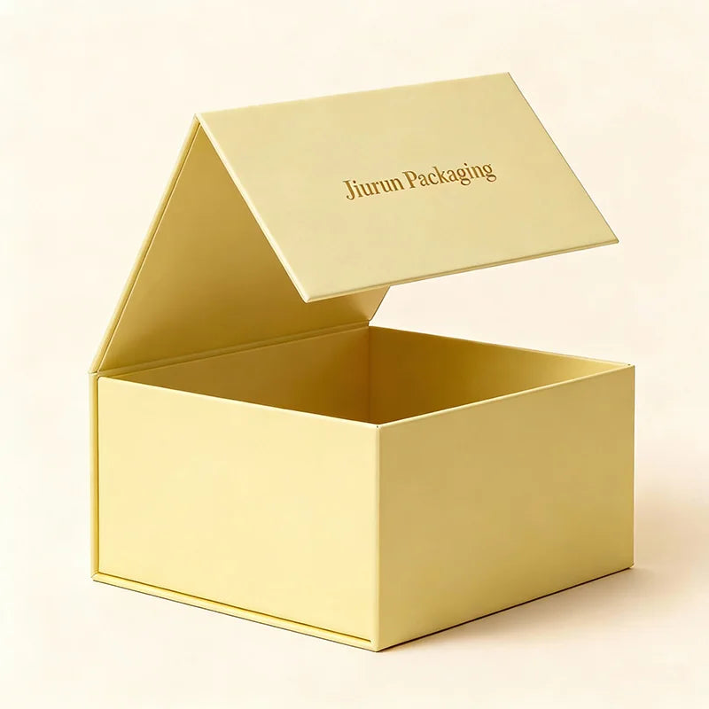 Custom Folding Magnetic Gift Box with Gold Stamping | 500 MOQ