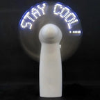 Custom Mini Handheld LED Message Fan for Promotion | USB Battery