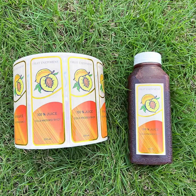 Waterproof Vinyl Beverage Labels | 100 Pcs MOQ, CMYK Printing | ISO/FSC