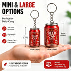 Custom 3D Beer Can Keychain | 100 Pcs MOQ Promotional Keyring