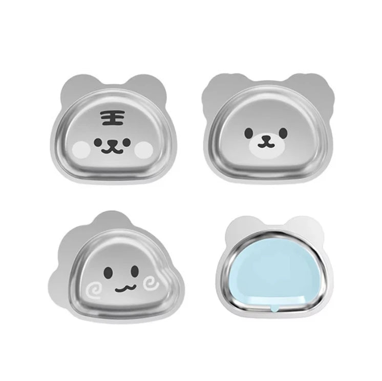 304 Stainless Steel Kids Plate — 100 MOQ, Divided Animal Shape