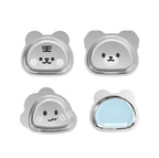 304 Stainless Steel Kids Plate — 100 MOQ, Divided Animal Shape